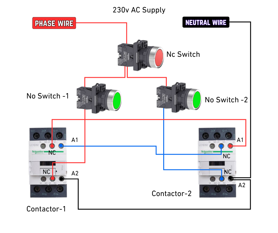 Contactor Interlocking Wiring Diagram