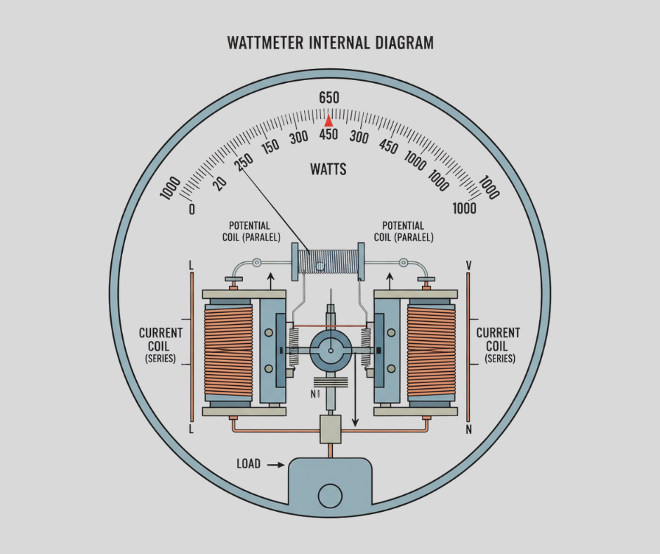 Watt Meter Symbol and Construction
