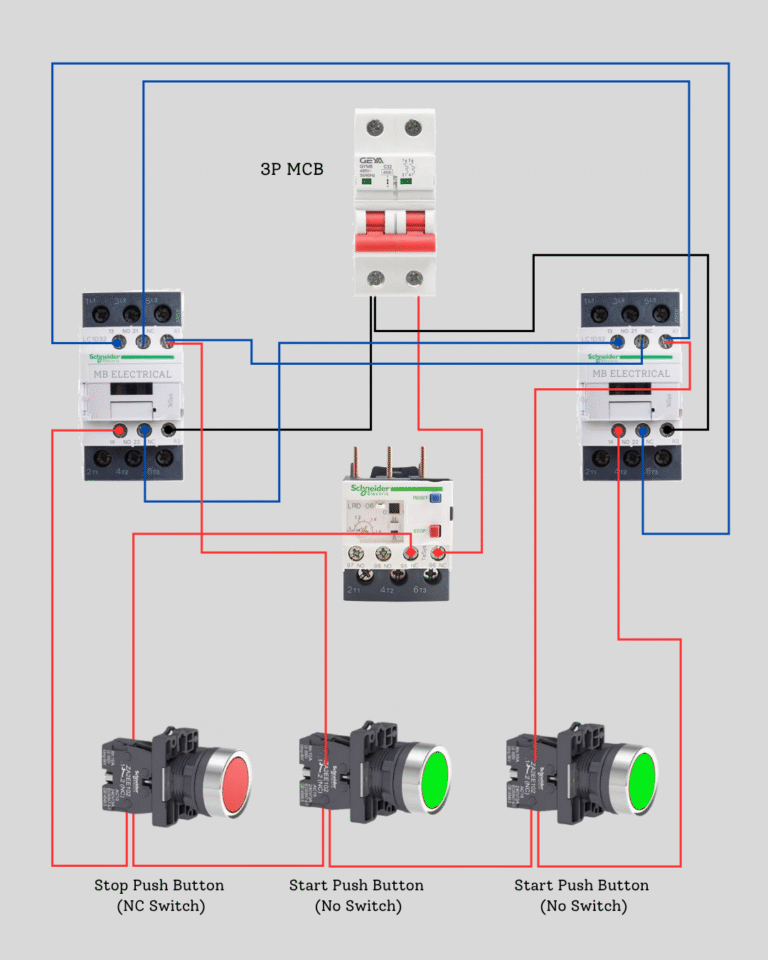Reverse Forward Control Diagram – 3 Phase Motor Wiring Explained