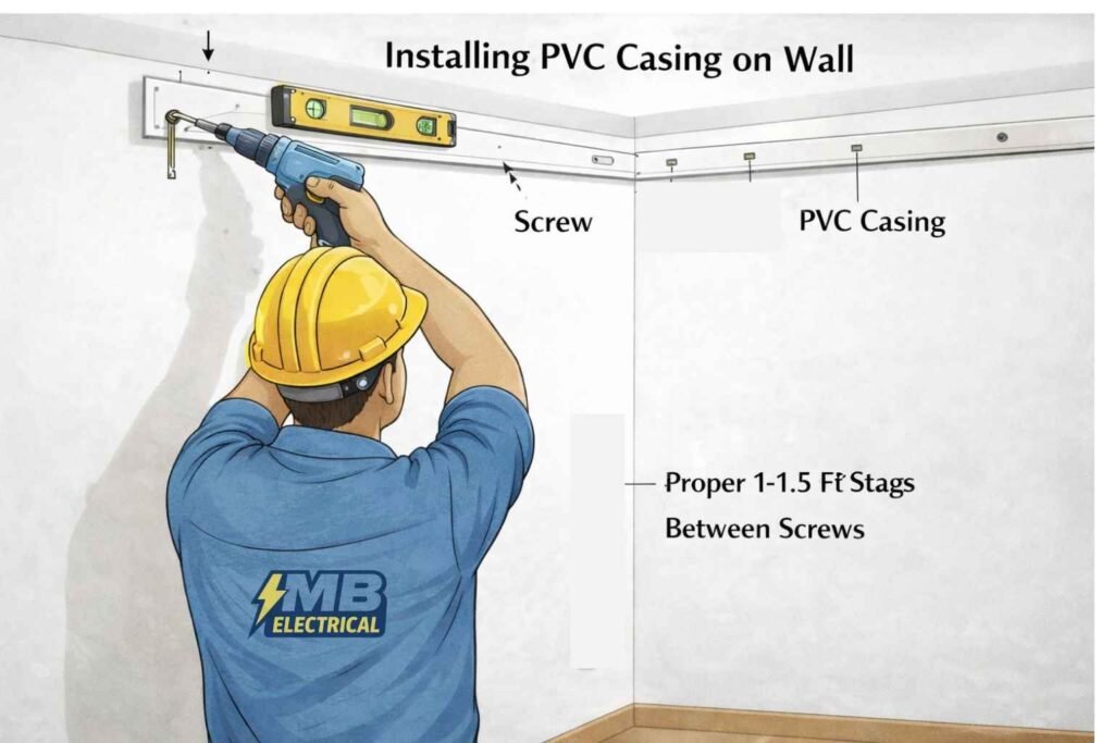 Room casing capping wiring layout diagram