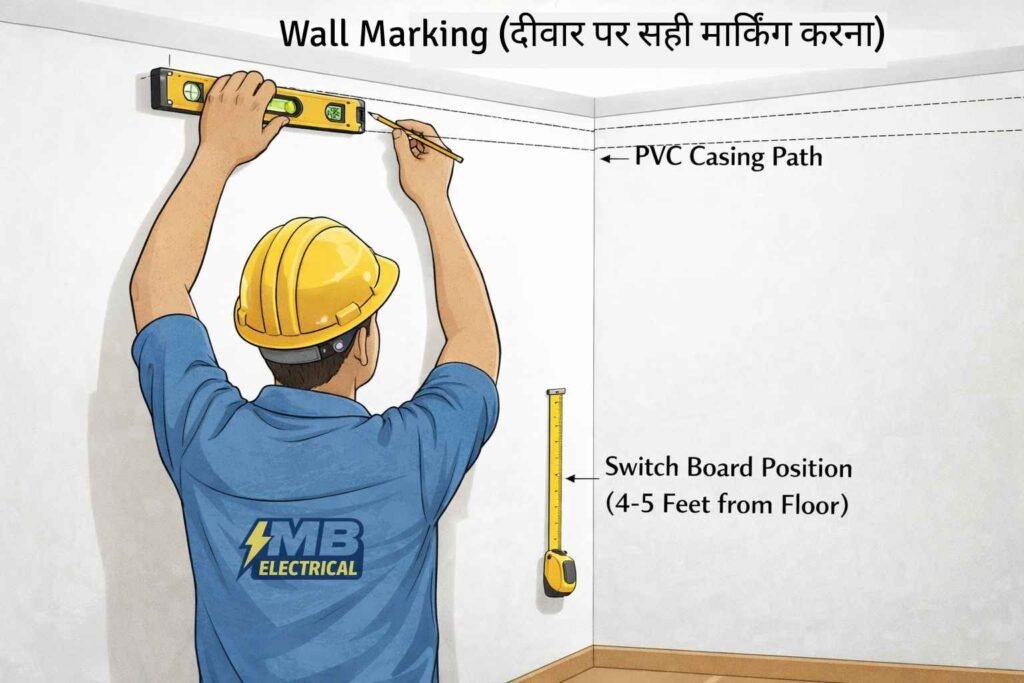 PVC casing capping wiring step by step installation